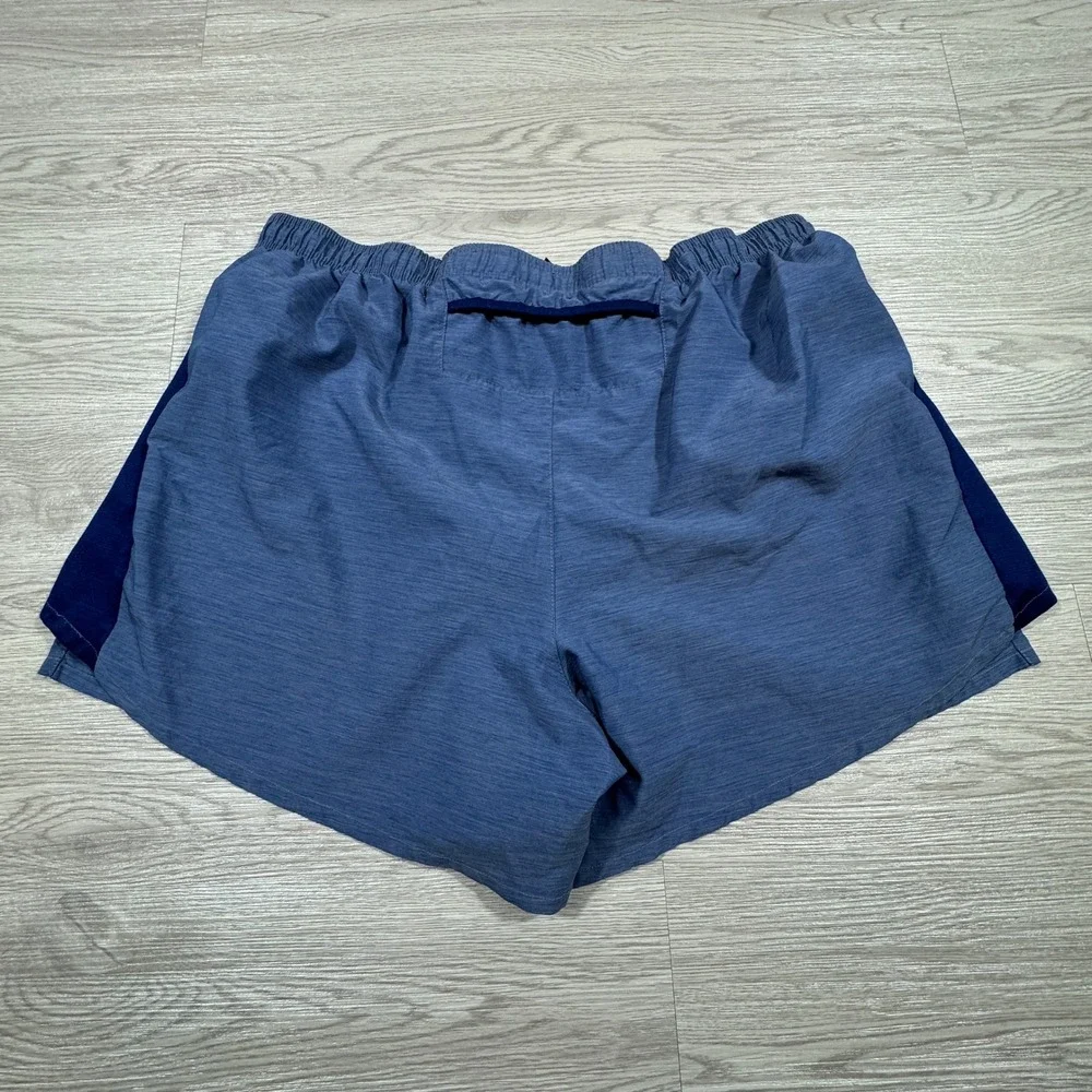 Nike Men's Running Shorts Dri-FIT Blue XXL Built-in Liner Back Pocket Reflective
